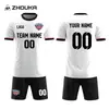 Camisetas de Fútbol para Hombre Transfronterizas Hechas a Medida Sublimación Impresión de Cuerpo Completo Transpirables de Secado Rápido Conjunto de Camisetas de Fútbol Venta al por Mayor