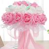 Flor artificial 7CM cabeza de flor rosa flor de espuma PE decoración de boda DIY guirnalda decoración de pastel producción de bola de flores