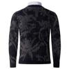 2025 Otoño e Invierno Transfronterizo Nuevo Suéter Casual de Terciopelo de Visón para Hombre de Manga Larga Tejido Estilo Hong Kong Holgado y Personalizado Camisa Base
