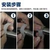 Percha para ropa de hogar a prueba de viento con hebilla, gancho a prueba de viento de tubo redondo, barra fija antideslizante, percha antiviento