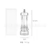 Moedor de acrílico, moedor de pimenta transparente, frasco manual multiuso para temperos, pimenta, cominho e moedor de especiarias