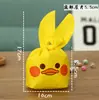 Venta al por mayor de fábrica 10*17 embalaje para hornear orejas de conejo manga pastelera orejas de conejo estéreo bolsa de embalaje de plástico