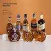 Decoraciones de Botellas de Licor Vacías, Atrezo Creativo de Botellas de Vino Tinto para Fotos, Artículos de Exhibición de Lujo Ligero para Vinotecas