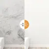Papel pintado blanco autoadhesivo impermeable a prueba de humedad adhesivo de pared Pared Pared fea Masilla Pared blanca herramienta de reparación de pared renovación