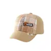 Gorra de Pato de Pana a Cuadros para Niños, Gorro de Bebé de Otoño, Gorra de Béisbol Gruesa de Otoño/Invierno para Niños, Nuevo Sombrero Infantil para Niñas