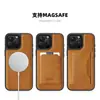 Adequado para Iphone18Promax, Capa de Celular de Couro com Porta-Cartões Magnético, Capa Protetora Anti-Queda Apple 17, Comércio Exterior