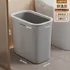 Cubo de basura para baño para uso doméstico, Lujo de alta gama, Gran capacidad, Engrosado, Tipo pulsador, Cubo de basura estrecho para inodoro
