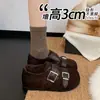 Otoño 2026 Nuevos Zapatos Planos Mary Jane Redondos de Doble Hebilla para Mujer Tacón Plano Cuadrado Corte Bajo Versátiles Casuales para Mujer