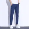 Jeans Acortados Nuevos para Hombre Primavera/Verano 2024, Pantalones Elásticos Rectos Ajustados, Pantalones Casuales Versátiles