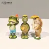 Figuras de Tartaruga Cogumelo Transfronteiriças Decorações para Jardim Pátio Gramado Decoração de Mesa Doméstica Artesanato em Resina Feito à Mão