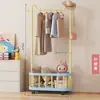 Perchero Móvil Dopamine para el Hogar, de Pie con Ruedas, Perchero, Cesta de Almacenamiento para Dormitorio, Secador de Ropa Simple, Una Pieza