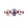 Pulsera de Flor Seca Natural Bola de Cristal Flor Gimmel Regalo Conmemorativo Pulsera Tejida Vintage Tono Shake Misma Pulsera