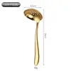 Cuchara Trendy para Hot Pot Acero Inoxidable 304 Cuchara Sopera para Hot Pot Casero Cuchara Ranurada Cuchara para Arroz Cuchara Comunitaria Versión Engrosada Cuchara en Múltiples Colores