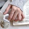 Anillo Retro Único de Carta de Juego para Mujer, Diseño Nicho, Exquisito, a la Moda, Dulce y Cool Anillo Abierto para Dedo Índice, Moderno