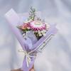 Mini ramo de gypsophila exquisito, hecho a mano, flores secas para coche, rosa eterna, regalo de bricolaje, decoración de regalo de mano