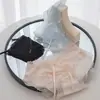 Bragas Sexys de Encaje Estilo Japonés de Cintura Media, Bragas de Encaje Floral Ligeras y Transpirables para Mujer, Bragas Sensuales de Encaje Triángulo