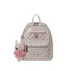 Mochila de Estilo Coreano con Lazo de Lunares para Mujer 2026 Verano Nueva Mini Mochila Diaria para el Trabajo Bolso de Moda para Mujer