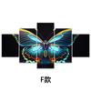 Temu Mariposa Fantasía Sala de Estar Sofá Decoración Pintura Núcleo Comedor Dormitorio Cabecera Pintura Colgante Pintura Lienzo Cinco Piezas Dropshipping