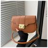 2024 Outono e Inverno Nova Moda Padrão Crocodilo Ombro Portátil Axila Pequena Bolsa Feminina Elegante Simples All-match Casual Bag