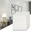 CTZS Papel de Parede de Espuma com Tijolo Branco em Relevo Adesivo de Parede Texturizado Rústico Autoadesivo Casual Minimalista Anti Mofo Impermeável Para Reforma de Parede de Sala de Estar Quarto 38.5cmx35cm