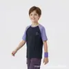 Camisetas Esportivas Frescas de Manga Curta Estilo Coreano de Verão para Crianças, Tops Coloridos de Secagem Rápida para Meninas ao Ar Livre, Camisetas para Meninos Venda por Atacado