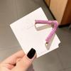 Ins Simple Pinza para el Cabello Trasera en Forma de V Clip para Cola de Caballo Alta Pinza para Agarre Elegante Combinable Horquilla Agarre para el Cabello Corea del Sur Tocado