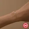 Plata de ley S925 cadena de ocho caracteres brillante pulsera de perlas para mujer venta transfronteriza Europa y Estados Unidos pulsera clásica de temperamento eterno