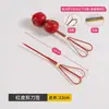 Tenedores de bambú para frutas, palillos para cócteles, palillos para flores, brochetas de frutas, brochetas de frutas confitadas, brochetas de bambú creativas desechables y brochetas en forma de tijera