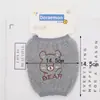 Estilo Nuevo Otoño e Invierno Manga de Terciopelo Teddy Manga Corta para Bebé Anti-Manchas Mangas para Manos Mangas Bordadas de Oso y Conejo Lindas Venta al por Mayor