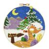 Bordado Navidad Bordado Inglés Marco de Fotos Bolsa de Material Adornos para el Hogar Hecho a Mano DIY Regalo Fieltro de Lana Poke