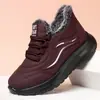 Zapatos de algodón acolchados y engrosados de piel de conejo para invierno transfronterizos, cálidos, de suela suave, cómodos, estilo slip-on, adecuados para personas de mediana edad y mayores, y diseñados para padres activos