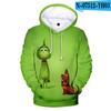 Roupas Infantis Lã Verde Suéter Verde Estranho Masculino e Feminino Forrado com Fleece Atacado Moletom com Capuz de Natal