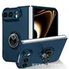 Adequado para iPhone Duo: Capa de celular para carro com acabamento fosco tipo pele, projetada para telefones dobráveis da Apple, oferecendo proteção contra quedas.