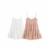 Estilo Europeu e Americano Transfronteiriço Aliexpress Comércio Exterior Vestuário Feminino Zr Pronta Entrega Novo Vestido Curto em Gaze de Peixe Estampado com Decote Quadrado