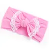 Aliexpress Mais Vendido Faixa de Cabeça Esportiva Larga de Nylon Sem Costura para Meninas, Faixa de Cabelo Ultra Macia com Laço de Renda para Bebê