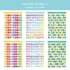 Adesivos Coloridos Alfanuméricos em Inglês para Caderno de Bolso Material para Caderno Álbum de Fotos Guka Colagem de Cânhamo Decorativa Adesivos DIY