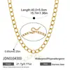 Collar de Cadena Jieding de Acero Inoxidable y Oro de 18 Quilates, Accesorio de Lujo Ligero de Nicho para Mujeres, Acero de Titanio No se Desvanece Joyería Transfronteriza al por Mayor