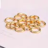 Cuentas Espaciadoras de Anillo Cerrado con Agujero Grande Incrustadas con Piedras de Colores Rojo, Verde y Azul, Clips para Cuentas, Cuentas Sueltas y Accesorios para Pulseras