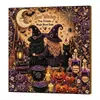 Kit de Pintura de Pérolas 5D Transfronteiriço Amazon Dia das Bruxas DIY - Série de Pintura de Diamantes de Pérolas Magia da Bruxa de Halloween