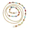 Cadena para Gafas Dorada de Conservación de Color de Venta Caliente Europea y Americana, Cuerda de Gafas Colorida, Cadena Antideslizante de Cobre Metálico, Cadena para Mascarilla, Venta Directa de Fábrica