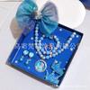 Accesorios para el Cabello de Elsa de Frozen Set de Horquillas para el Cabello para Niñas Horquilla Lazo Corona Horquilla Tocado de Princesa Banda Elástica