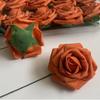 Suministros del Fabricante Cabezas de Flores de Espuma de Polietileno Teñidas, Rosas de Gradiente de Alta Simulación, Arco para el Día de San Valentín, Materiales Florales para Sostener en la Mano