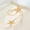 Pulsera de Metal Doble Estrella de Mar Envolvente para Brazo Venta al por Mayor Moda Pulsera de Lujo Ligero Nuevo Estilo Ambiente Costero Estilo Vacacional Pulsera para Brazo