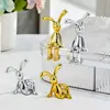 Manualidades Creativas de Conejo Escandinavas con Lujo Accesible Decoración Galvanizado Electroquímico UV Caja de Papel para el Hogar Caja de Almacenamiento de Joyas Adornos