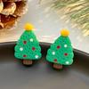 Aretes Navideños Transfronterizos Europeos y Americanos Resina Dibujos Animados Árbol de Navidad Anciano Campana Guantes Botas Alce Aretes Mujer