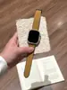 Adequado para Apple Iwatchs10 Huawei Gt Samsung Series Pulseira Dobrável Magnética com Padrão de Couro Couro Pulseira de Relógio