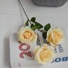 3 rosas artificiales, flores de boda, auditorio de bodas, flores decorativas, decoración del hogar, fotografía, flores falsas, una rosa