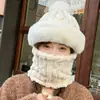 Acessório de aquecimento para veículo elétrico de ciclismo de inverno, balaclava à prova de vento e aquecedor de pescoço integrados, chapéu com proteção para as orelhas feminino, chapéu de algodão espesso