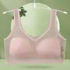 Chaleco de ropa interior sin costuras transfronterizo para tallas grandes, sin aros, cómodo y transpirable, con efecto push-up y sujetador de soporte lateral para el pecho
