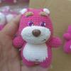 Muñeca de Monstruo de Tres Ojos Colgante de Lana Colgante Tejido a Mano Producto Terminado Muñeca de Ganchillo Hecha a Mano Colgante de Ganchillo Producto Terminado